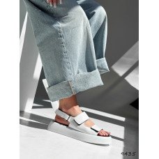 Босоніжки жіночі Olivia білі натуральна шкіра
