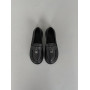 Натуральні шкіряні лофери barefoot чорні
