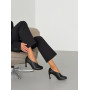 Туфлі з анатомічно-розширенним мисом Olli Shoes шкіряні чорні