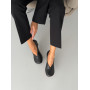 Туфлі з анатомічно-розширенним мисом Olli Shoes шкіряні чорні