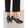 Туфлі з анатомічно-розширенним мисом Olli Shoes шкіряні чорні
