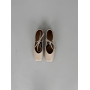 Натуральні босоніжки з анатомічно розширеним мисом шкіряні блакитні