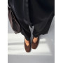 Класичні балетки замшеві коричневі з натуральної замші на підошві ПВХ