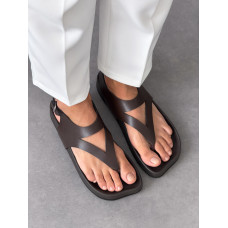 Сандалі barefoot тм NikArt шкіряні коричневі