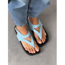 Сандалі barefoot тм NikArt замшеві блакитні Сандалі barefoot тм NikArt замшеві блакитні