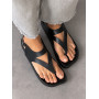 Сандалі barefoot тм NikArt шкіряні чорні