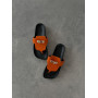 Анатомічні шльопанці barefoot замшеві помаранчеві