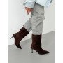 Мюлі barefoot на кожен день NikArt блакитні замшеві комфортні сабо