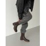 Черевики з анатомічним носиком ТМ Olli Shoes коричневі шкіряні демісезонні