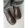 Черевики з анатомічним носиком ТМ Olli Shoes коричневі шкіряні демісезонні