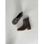 Черевики з анатомічним носиком ТМ Olli Shoes коричневі шкіряні демісезонні