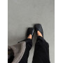 Жіночі балетки barefoot з преміальної натуральної шкіри чорного кольору