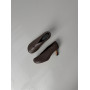 Жіночі мокасини barefoot коричневі замшеві з перфорацією та шнурівкою