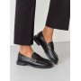 Лофери ™️ Olli Shoes з натуральних матеріалів шкіряні чорні