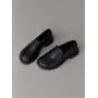 Лофери ™️ Olli Shoes з натуральних матеріалів шкіряні чорні
