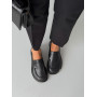 Лофери ™️ Olli Shoes з натуральних матеріалів шкіряні чорні