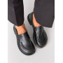 Лофери ™️ Olli Shoes з натуральних матеріалів шкіряні чорні