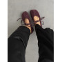 Жіночі замшеві кеди Olli Shoes рожевого кольору з перфорованим квітковим візерунком