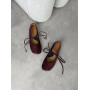 Жіночі замшеві кеди Olli Shoes рожевого кольору з перфорованим квітковим візерунком