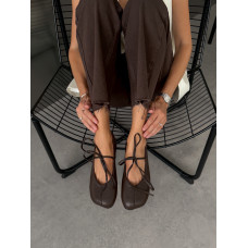 Балетки barefoot тм NikArt коричневі шкіряні з натуральної шкіри Балетки barefoot тм NikArt коричневі шкіряні з натуральної шкіри