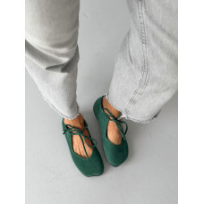 Балетки barefoot з перфорацією NikArt шкіряні рожеві для комфортного носіння