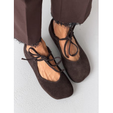 Балетки barefoot з перфорацією NikArt шкіряні жовті з натуральної шкіри