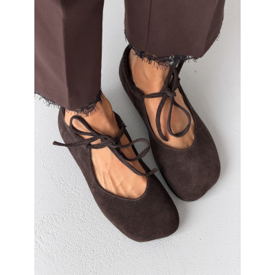 Балетки barefoot з перфорацією NikArt шкіряні жовті з натуральної шкіри