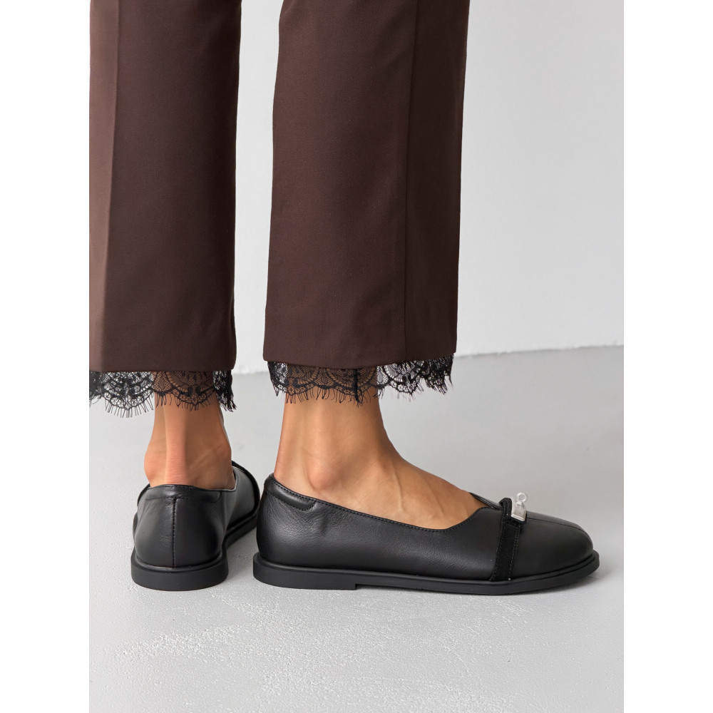 Анатомічні балетки barefoot шкіра чорні