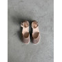 Жіночі босоніжки barefoot з натуральної замші коричневого кольору