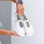Люксові м'які прошиті білі мокасини з натуральної шкіри з перфорацією