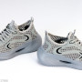 Легкие летние универсальные серые текстильные кроссовки