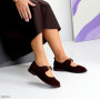 Трендовые замшевые шоколадные туфли barefoot на завязках