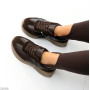 Универсальные миксовые кроссовки натуральная кожа + замша цвет Шоколад