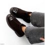 Модные шоколадные зимние ботинки натуральная замша низкий ход