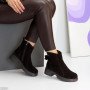 Удобные повседневные замшевые ботинки на флисе, цвет шоколад