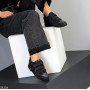 Трендовые графитовые кроссовки на липучках натуральная кожа+замша