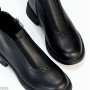 Черные кожаные ботинки челси с эластичной вставкой в подъеме