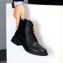 Черные деми ботинки натуральная кожа, классический дизайн