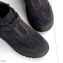 Графитовые зимние ботинки натуральная замша на липучке