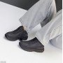 Графитовые зимние кроссовки натуральная кожа + замша на молнии