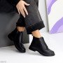 Кожаные черные ботинки челси с эластичной вставкой в подъеме