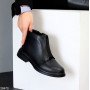 Кожаные черные ботинки челси с эластичной вставкой в подъеме