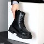 Крутые кожаные черные зимние ботинки берцы доступная цена