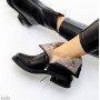 Люксовые черные зимние ботинки натуральная кожа на цигейке