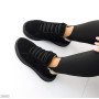 Спортивные черные зимние ботинки натуральная замша