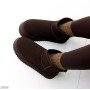 Низкие угги натуральная замша цвет Шоколад