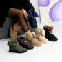 Шоколадные зимние дутики-трансформеры плащевка цвет на выбор