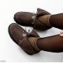 Шоколадные зимние дутики-трансформеры плащевка цвет на выбор