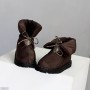 Шоколадные зимние дутики-трансформеры плащевка цвет на выбор