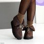 Шоколадные зимние дутики-трансформеры плащевка цвет на выбор